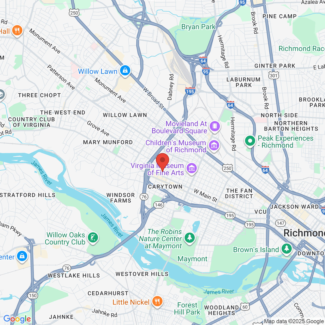 Google map image of our location in 3415 Floyd Ave Richmond, VA